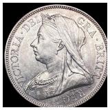 1893 Great Britain Half Crown UNCIRCULATED