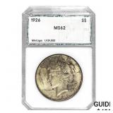 1926 Silver Peace Dollar PCI MS62
