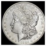 1884-S Morgan Silver Dollar CLOSELY UNCIRCULATED