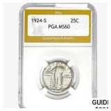 1924-S Standing Liberty Quarter PGA MS60