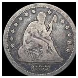 1877 Seated Liberty Quarter NICELY CIRCULATED