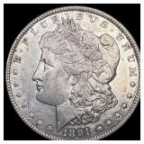 1891-CC Morgan Silver Dollar CLOSELY UNCIRCULATED