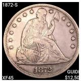 1872-S Seated Liberty Dollar