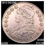 1813 50/UNI Capped Bust Half Dollar