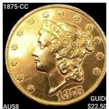 1875-CC $20 Gold Double Eagle