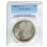 1887-O Morgan Silver Dollar PCGS MS61