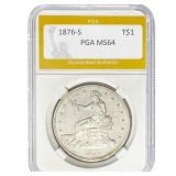 1876-S Trade Dollar PGA MS64