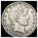 1914 Barber Quarter CLOSELY UNCIRCULATED