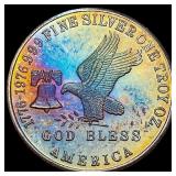 This is a 1976 Tri-State Refining Silver GEM BU