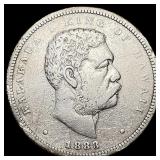 1883 Hawaii Half Dollar LIGHTLY CIRCULATED