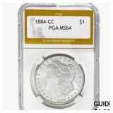 1884-CC Morgan Silver Dollar PGA MS64