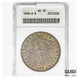 1896-O Morgan Silver Dollar ANACS AU55