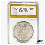 1904 USA PHIL PESO PGA PR64