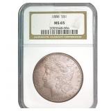 1886 Morgan Silver Dollar NGC MS65