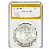 1882-CC Morgan Dollar PGA MS64