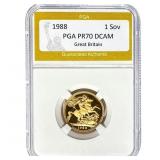 1988 Great Britain 1 Sovereign PGA PR70