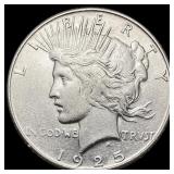 1925-S Peace Dollar CLOSELY UNCIRCULATED