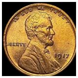 1917 Lincoln Wheat Cent CHOICE BU