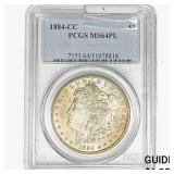 1884-CC Morgan Silver Dollar PCGS MS64 PL