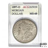 1897-O Morgan Silver Dollar ACG MS60