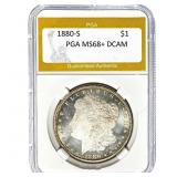 1880-S Morgan Dollar PGA MS68+ DCAM