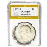 1971-S Eisenhower Dollar PGA MS68