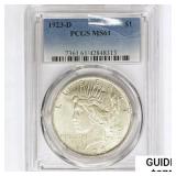 1923-D Silver Peace Dollar PCGS MS61