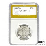 1917-D Standing Liberty Quarter PGA MS64