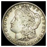 1892 Morgan Silver Dollar LIGHTLY CIRCULATED