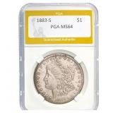 1883-S Morgan Dollar PGA MS64