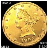 1892-O $10 Gold Eagle