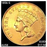 1856-S $3 Gold Piece