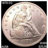1870-CC Seated Liberty Dollar