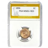 1896 Indian Head Cent PGA MS65+ RED