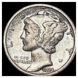 1924 Mercury Dime LIGHTLY CIRCULATED