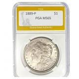 1889-P Morgan Dollar PGA MS65