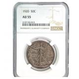 1920 50C Walking Liberty NGC AU55