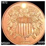 1872 Two Cent Piece CHOICE BU RD