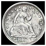 1853 Arrows Seated Liberty Half Dime UNCIRCULATED