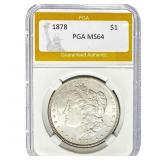1878 Morgan Silver Dollar PGA MS64