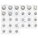 1892-1916 Large Barber Coinage Lot [27 Coins] Avg