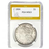1904 Morgan Silver Dollar PGA MS63