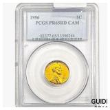 1956 Wheat Cent PCGS PR65 RD CAM