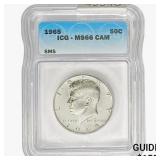 1965 Kennedy Half Dollar ICG MS66 CAM SMS