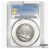 1953-S Franklin Half Dollar PCGS MS66