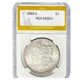 1889-S Morgan Dollar PGA MS63+