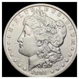 1891-CC Morgan Silver Dollar NEARLY UNCIRCULATED