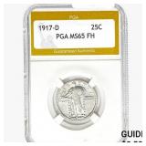 1917-D Standing Liberty Quarter PGA MS65 FH