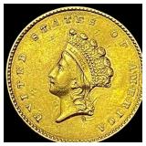 1854 Indian Princess Head Gold Dollar UNCIRCULATED