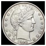 1912-S Barber Half Dollar CHOICE AU